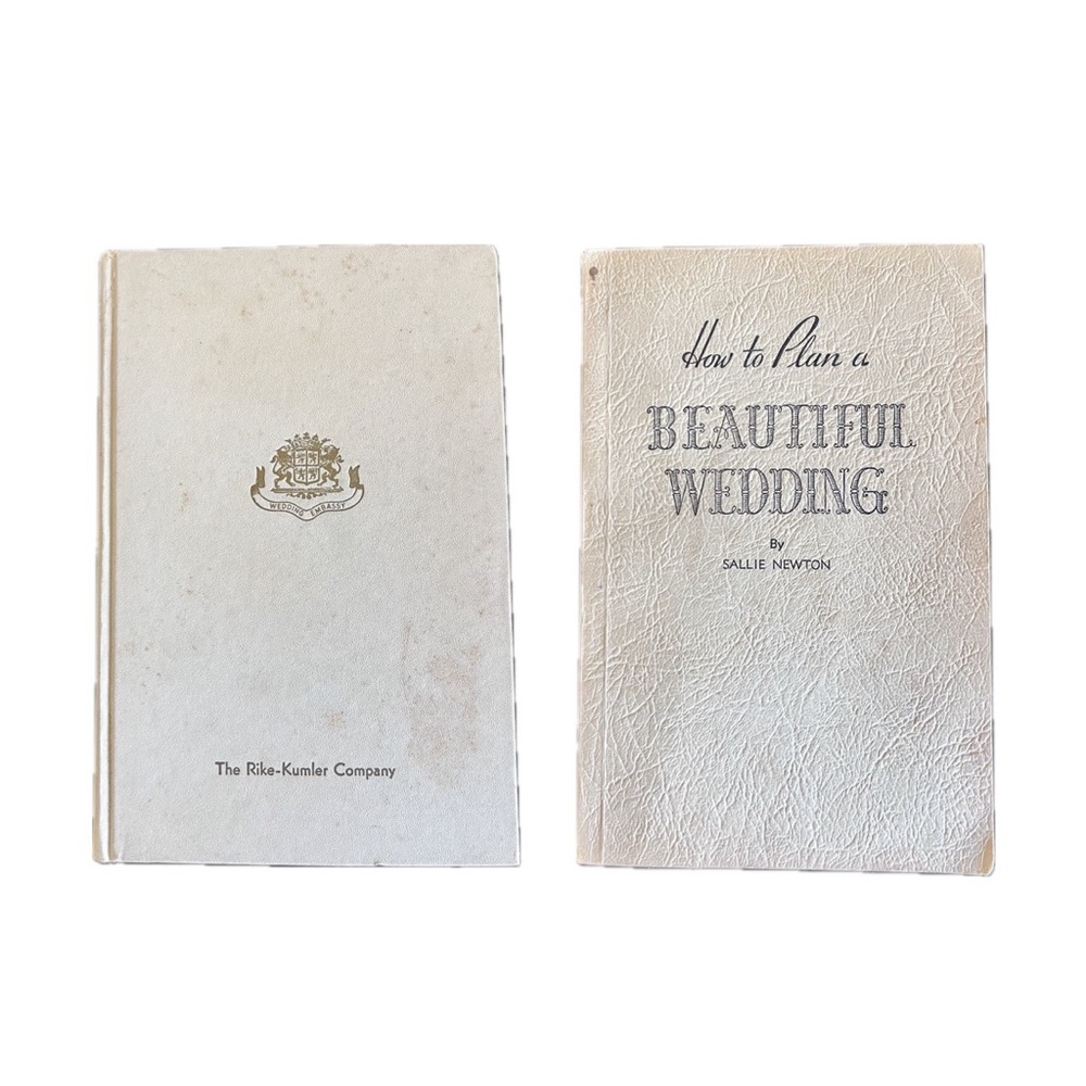 WEDDING Embassy & How To Plan A Beautiful Wedding Sallie Newton 1950’s Books